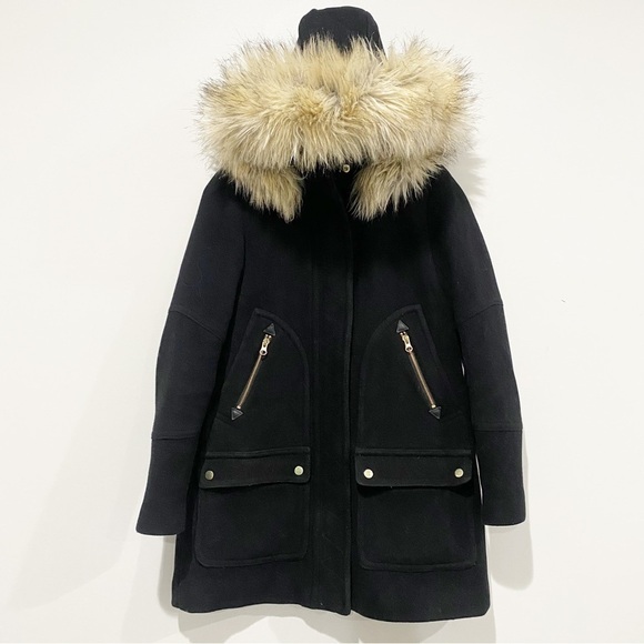 J. Crew Jackets & Blazers - J. CREW Chateau Parka Stadium Cloth
Wool Hood Coat Size 00